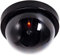 O&W Security Fotocamera fittizia con obiettivo, videosorveglianza, telecamera di sorveglianza, telecamera di sorveglianza, con luce LED rossa, vera, per soffitto