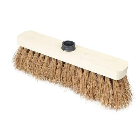 Linxor France ® Balai en Coco Naturel et Bois - 29 cm - Marron - Norme CE