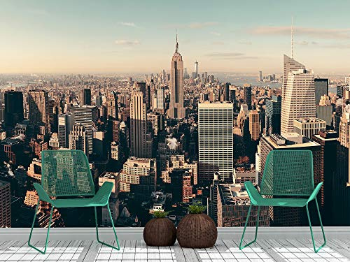 Oedim Fotomural Vinilo Para Pared Rascacielos de la Ciudad de Nueva York 6| Mural | Fotomural Vinilo Decorativo | 200 x 150 cm | Decoración comedores, salones, habitaciones
