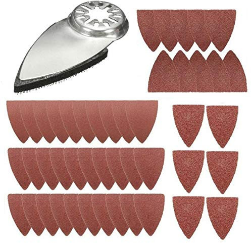 Finger Sanding Pad, Oscillating Multi Tool Finger Sanding Pads Accessories Kits, Oscillating Saw Sanding Kit Triangle Sanding Pad Polishing Finger Sandpaper Set