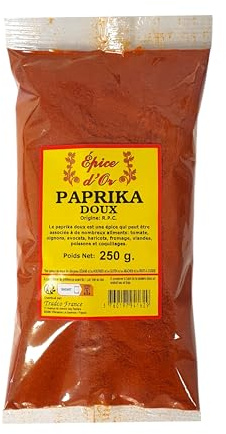 Paprika Poudre 250g - Epice d'Or, 100% Naturel, Saveur Intense, Couleur Éclatante et Polyvalence Culinaire