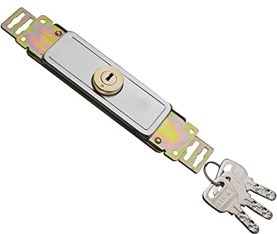 Serrure de porte enroulable en métal pour porte d'entrepôt et de garage (type A)