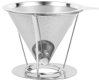 LOVIVER Filtro de café con gotero de café, portátil para Taza Individual, Embudo de café para Cocina, hogar, cafetería, l