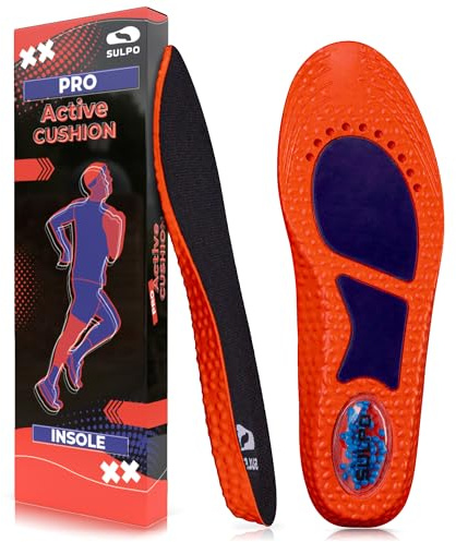 SULPO PRO Active Sport innersulor skor - ortopediska sulor - gelskosulor - komfortsulor - dämpande sulor - gymsulor - löpsulor - 35-38