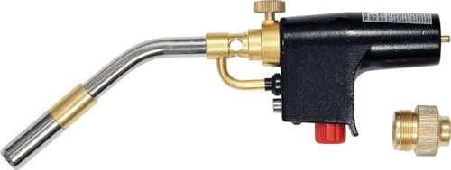 Lötlampe 2800° Lötbrenner Bunsenbrenner Gasbrenneraufsatz Piezo-Zündung Gaslötlampe