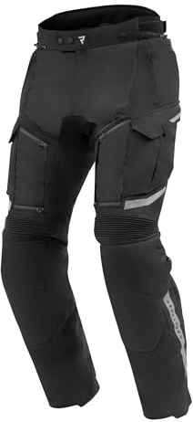 REBELHORN Cubby V Motorradhose Herren | Textil | Knie und Hüftprotektoren Stufe 2 | HydraShield Membran und Thermofutter | Große Belüftungspaneele | 3 Beinlängen | Größen bis 10XL