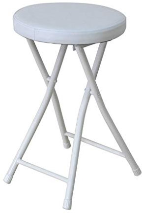 Kompakter, gepolsterter Klapphochstuhl, rund, Frühstück, Küche, Barhocker, Möbel, platzsparendes Design und Komfort