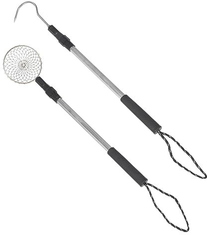 ibasenice Set Pelle Tamis Sable Plage Portable Aluminium avec Accroche Outil Léger De Tamisage Sable Et Coquillages pour Jeux Eau Plage Et Collecte Coquilles