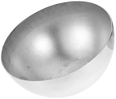 GAROZATION Edelstahl Halbkreis Dekorative Hohlkugel Spiegelpoliert Reflektierende Gartenkugel Robuste Metallkugel Für Haus Wand Garten Deko