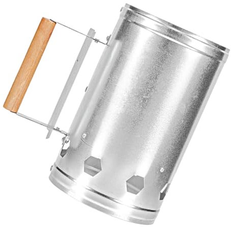 TOYANDONA Holzkohle Kaminanzünder Für Draußen Tragbarer Anzündkamin Holzkohleeimer Mit Lüftungsschlitzen Grillwerkzeug Für Camping Und Garten Schneller Holzkohlestart