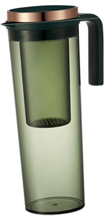 HEALEEP Jarra De Enfriamiento De Agua Grande 2.2l De Plástico Resistente Tapa Hermética Color Verde Oscuro Para Servir Bebidas Frías En Eventos y Uso Doméstico