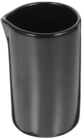 LIGIGWASH Keramik Milchkännchen mit Deckel Praktischer Milchbehälter für Zuhause und Restaurant Modernes Design und Feine Verarbeitung Stilvoll und Langlebig