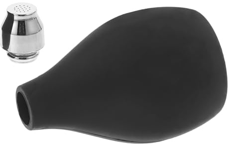 iplusmile Botella de Spray de Polvo Seco Recargable de 100Ml con Caucho Negro para Barbería y Belleza, Herramienta Versátil y Fácil de Usar en Salones Profesionales