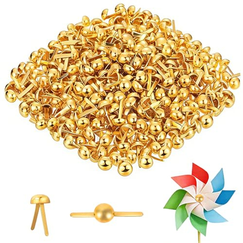 VVQWCY 400 Stück Musterbeutelklammern, Musterklammern, Metal Rundkopfklammern, Briefklammern