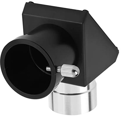 ANGGREK 1,25-Zoll-Zenitspiegel, Metalldiagonaladapter für Teleskop, um 90 Grad Umgekehrtes Bildprisma für Komfortables Betrachten