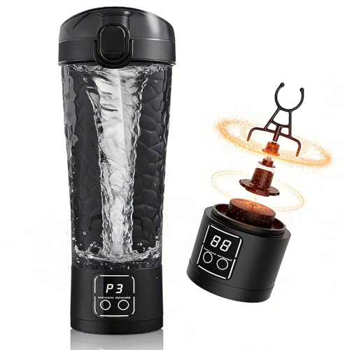Shaker électrique de protéines, 700 ml, tasse shaker rechargeable avec base amovible, portable, étanche, pour boissons protéinées pour salle de sport et voyage, mélangeur pour milkshakes et substituts