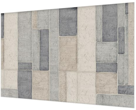 Carta da Parati in Fliselina 152x104cm Facile da Pulire Colla Inclusa Stampa di Alta Qualità per Soggiorno e Camera da letto Decorazione da Muro Montaggio Murale - mosaico geometrico