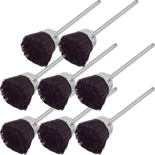 Angoily Spazzole per Pulizia Punte Fresa Unghie 8 Pezzi Kit Setole Morbide per Pulizia Profonda in Saloni di Bellezza e Uso Personale