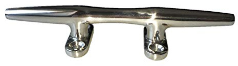 Sunload Belegklampe rund, Festmacherklampe aus Edelstahl mit 4 Bohrungen, Bootsklampe seewasserfest AISI 316/V4A