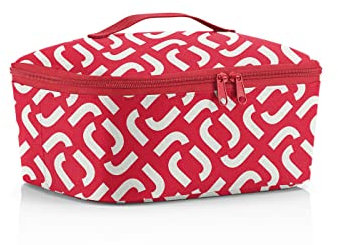 reisenthel coolerbag M Pocket in Signature Rot – Kühltasche aus recycelten PET-Flaschen – Ideal für das Mittagessen unterwegs