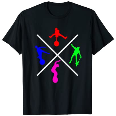 Einrad Spaß Zirkus Cool verrückt Einradfahren T-Shirt T-Shirt