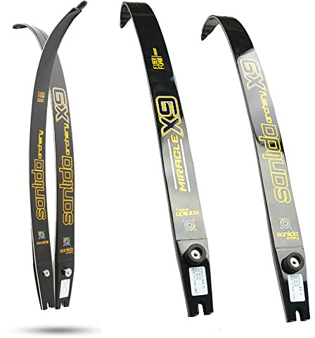 HNZMDY ILF Recurve Bogen Glieder 66/68/70 Zoll ILF Limbs ILF Bogenglieder 16-42 lbs für Erwachsene/Jugendliche/Anfänger Bogenschießen Leichtathletik Übungsjagd (38lbs, 66zoll)
