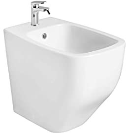 Kiamami Valentina - Bidet, bodenstehend, glänzend weiße Sanitärkeramik | Mozart