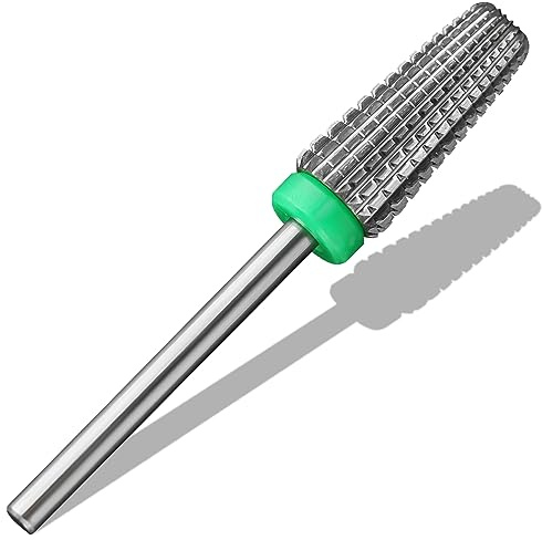 Vnjaoi 5 in 1 Nagelbohrer Bits, 3/32'' Professionelle Hartmetall Wolfram Multifunktions Bits, Bits für Nagelfräser Geeignet für Maniküre Pediküre Nagelhaut Gel Polieren, Techniker Bits (Grob)