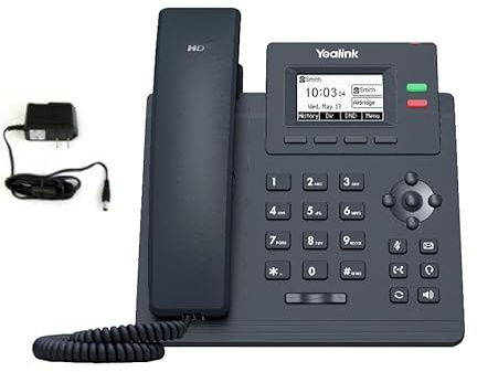 Yealink T31G IP Phone - Power Adapters Included - 1 Year Manufacturer Warranty - Unlocked can be Used with Any VoIP Provider