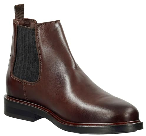 GANT FOOTWEAR Herr ST Faircon Chelsea stövlar, mörkbrun, 42 EU, Mörkbrun, 42 EU