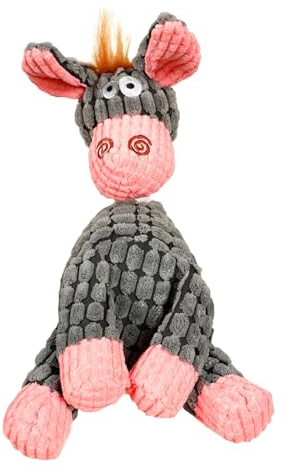 ChAusa Hundespielzeug Quietschend Plüsch, Kuscheltier Interaktiv, Welpenspielzeug, Plüsch Spielzeug Weich Dogtoy für Kleine Große Hunde, B