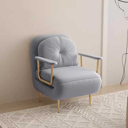 Klappbares Schlafsofa, 3-in-1-Multifunktions-Lazy-Couch, umwandelbarer Schlafsessel, Bett für Wohnzimmer, Schlafzimmer, ausklappbares Sofa, einfach platzsparend (Farbe: Blau, Größe