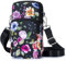 BAGZY Portacellulare Da Collo Donna in Nylon 6,7 Pollici Piccola Borsa a Tracolla Donna Fiori per Cellulare con Tracolla Tracolla Rimovibile