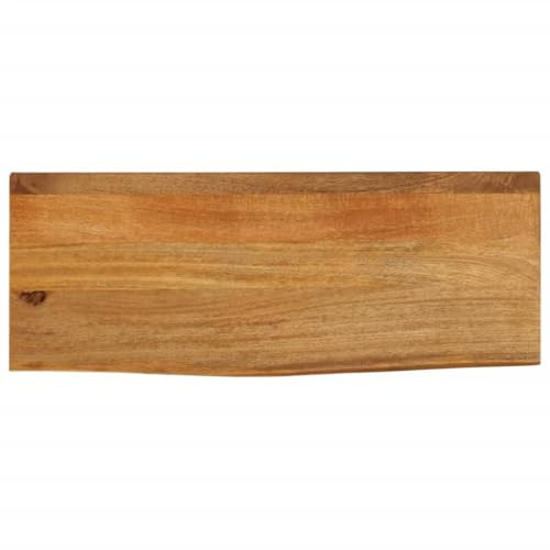 vidaXL Tischplatte mit Baumkante 90x30x3,8 cm Massivholz Mango