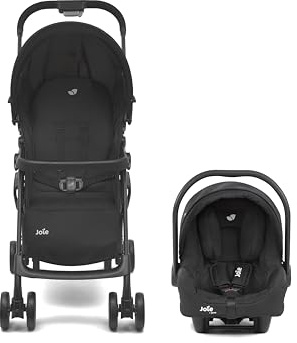 Joie i-Juva™ Reisesystem, i-Size R129, Reisesystem-kompatibel, mit ISOFIX oder Fahrzeuggurt, leicht, Geburt bis 12 Monate (40–75 cm), shale