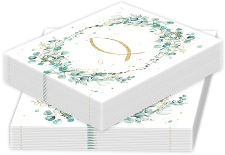 AIZHAZHA 40 Stück Servietten, Servietten Taufe, Kommunion Deko, Geburtstagsservietten konfirmation deko, für Tischdekorationen für Taufen, Kommunionen und andere festliche Anlässe 33 * 33cm