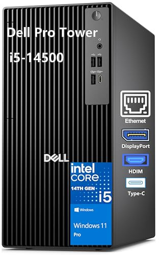 Dell Tower Business Desktop Computer, Intel Quad-Core i3-10100, 2GB DDR4 RAM, 512GB PCIe SSD, Windows 11 Pro