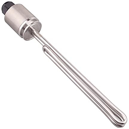 yaoqijie 1.5 Tri-clamp 240V 3.5KW Foldback Electric Tubular Heater Water Heating Element with Stainless Steel Cap Lasting