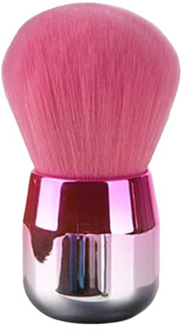 Brocha de maquillaje, aplicador de base, brocha retráctil portátil de cabeza ancha, para viajes y uso diario, ideal para polvo, corrector, rubor e idea de oferta, multicolor