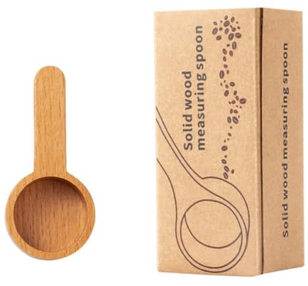 Wisafory Cuillères à café, cuillères doseuses en bois de noyer, cuillères doseuses en bois de noyer, cuillère à soupe, cuillère doseuse pour mesurer les grains de café, grains moulus, tisanes, cuisine