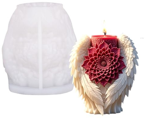 Stampi per candele | d'angelo stampo in silicone per realizzare candele | Forniture artigianali Strumenti artistici Colata in resina per intonaco epossidico argilla decorazione scrivania cera