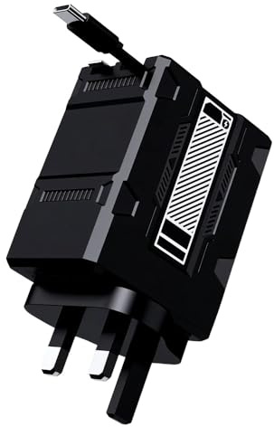 2 in 1 Charger 120w, 2025 New Scalable Retractable 120w Fast Charger Module, All in 1 Foldable Charging Adapter Wall Plug for Phone, Tablet, Laptops (black)