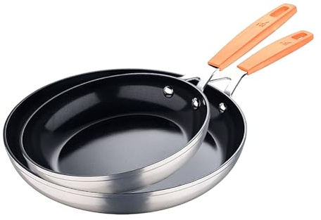 San Ignacio Compact - Juego de 2 Sartenes Ø16Ø28cm en aluminio forjado para inducción COMPACT