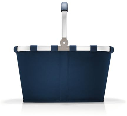 reisenthel carrybag in Dunkelblau – Stabiler Einkaufskorb mit viel Stauraum und praktischer Innentasche – Elegantes und wasserabweisendes Design