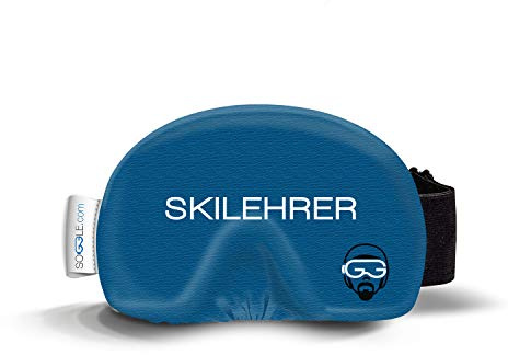 Soggle Ski Goggle Protective Cover (One Size, Blue), Cleaning Cloth, Brand 08 Ski Instructor