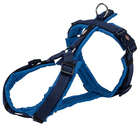 TRIXIE Premium Geschirr Trekking Indigo/Königsblau - S