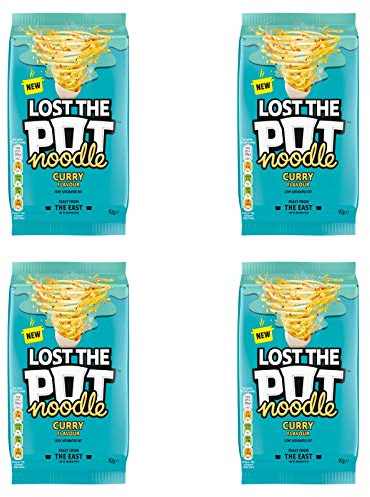 Pot Noodle Lost The Pot Curry Flavour 4 Pack (4 x 92g)