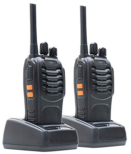 PNI PMR R40 PRO, 2-Way Walkie Talkie Portable Radio’s (Pack of 2), 0,5 W, ASQ, TOT, monitor, VOX function - Included Headphones