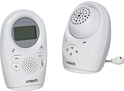 VTech Digitales Audio-Babyphon DM1212 – DECT-Technologie, Gegensprechfunktion, Geräuschpegelanzeige, Temperatursensor, Sternenhimmel-Nachtlicht u. v. m. – Mit Eltern- und Babyeinheit