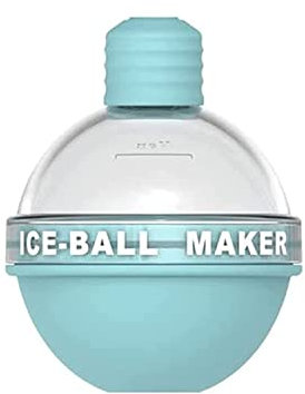HXZDEY 1/4Pcs Summer New Creative Light Bulbs Ice Molds, 2.5 In Sphere Ice Mold, Ice Cube Tray, Light Bulb Ice Ball Maker, Round Ice Ball Molds, Ice Ball Maker Mold (Color : 1Pcs-Blue)